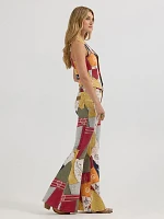 Wrangler x Lainey Wilson Printed Patchwork Bell Bottoms Sundown