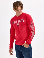 Men's Wrangler Collegiate Rattler Long Sleeve T-Shirt Ohio State