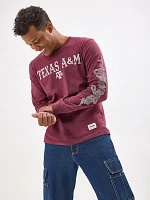 Men's Wrangler Collegiate Rattler Long Sleeve T-Shirt Texas A&M