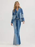 Wrangler x Lainey Wilson Patchwork Blazer Blue