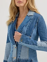 Wrangler x Lainey Wilson Patchwork Blazer Blue