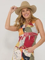 Wrangler x Lainey Wilson Printed Patchwork Vest Sundown