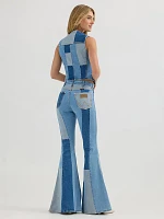 Wrangler x Lainey Wilson Patchwork Bell Bottoms Blue