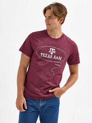 Men's Wrangler Collegiate Barb Wire T-Shirt Texas A&M