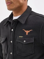 Men's Wrangler Collegiate Fleece Western Snap Jacket University Of Texas