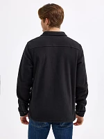 Men's Wrangler Collegiate Fleece Western Snap Jacket University Of Georgia