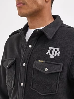 Men's Wrangler Collegiate Fleece Western Snap Jacket Texas A&M