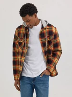 Men's Hooded Shirt Jacket Summer Fig