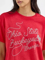 Women's Wrangler Collegiate Lasso Oversized Tee Ohio State