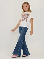 Girl's Wrangler x Lainey Wilson Baskin Blue Bell Bottoms Wash