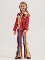 Girl's Wrangler x Lainey Wilson Rodeo Ben Stripe Bell Bottoms