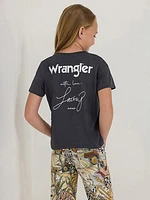 Girl's Wrangler x Lainey Wilson With Love Tee Phantom