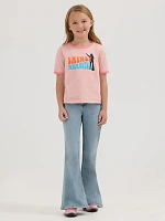 Girl's Wrangler x Lainey Wilson Shadow Ringer Tee Blossom