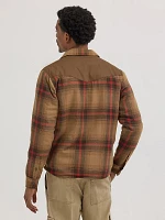 Men's Sherpa Lined Shirt Jacket Dachshund