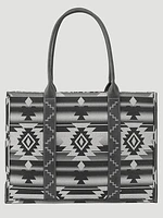 Southwestern Print Canvas Wide Tote in