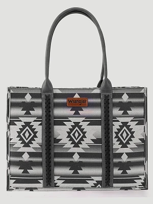 Southwestern Print Canvas Wide Tote in