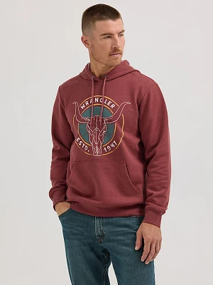 Men's Steer Head Hoodie Port