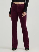 Women's Corduroy Bold Bootcut Jean Winetasting