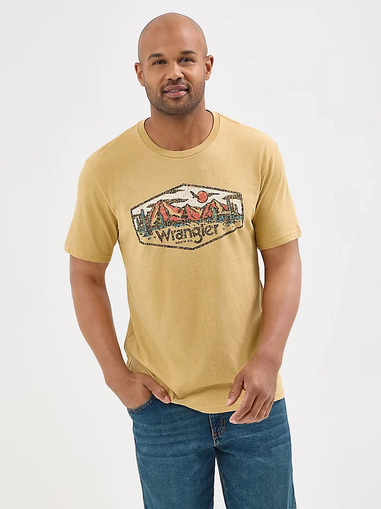 Men's Desert Scene Graphic T-Shirt Antelope