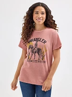 Women's Stay True Graphic Tee Withered Rose