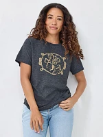 Women's Rope Cowboy Graphic Tee Jet Black