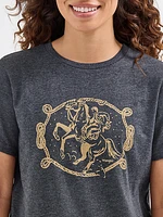 Women's Rope Cowboy Graphic Tee Jet Black