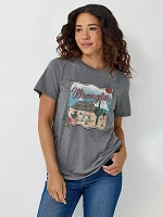 Women's Rope Desert Graphic Tee Asphalt