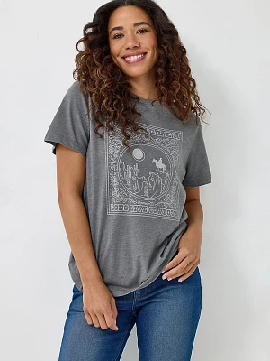 Women's Cowboys Eclipse Graphic Tee Pewter