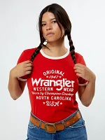 Wrangler® x PacSun Women's Ringer Tee Molten Lava