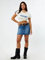 Wrangler® x PacSun Women's Rodeo Mini Skirt Carolina