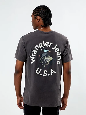 Wrangler® x PacSun Men's Graphic T-Shirt Washed Black