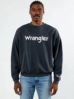 Wrangler® x PacSun Men's Logo Sweatshirt Washed Black