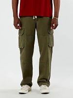 Wrangler® x PacSun Men's Relaxed Cargo Pant Pine Green