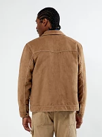 Wrangler® x PacSun Men's Faux Suede Jacket Brown