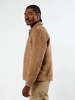 Wrangler® x PacSun Men's Faux Suede Jacket Brown