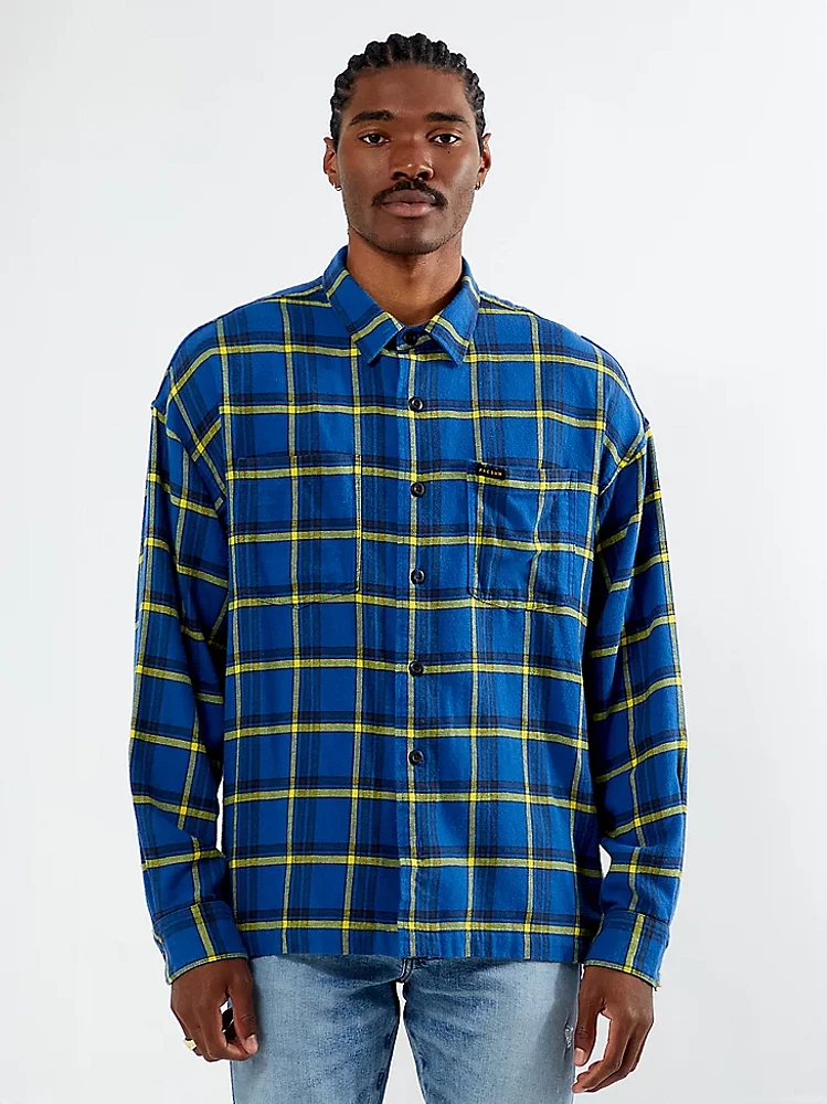 Wrangler® x PacSun Men's Flannel Shirt Wrangler Blue