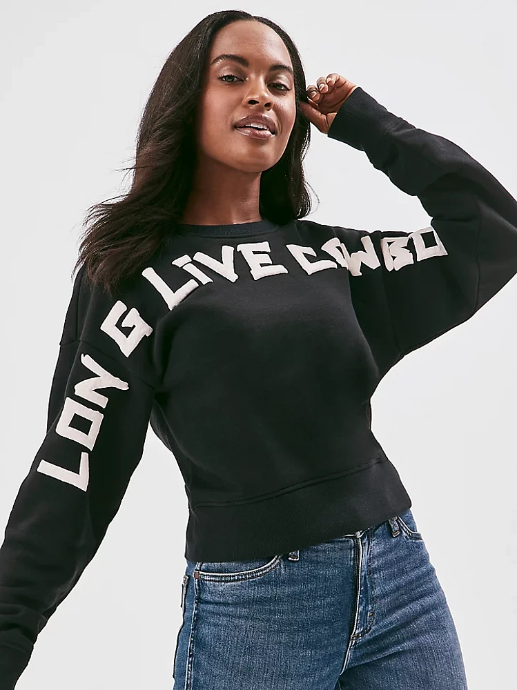 Women's Long Live Cowboys Crew Sweatshirt