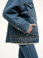 Wrangler + STAUD Reversible Biggest Jean Jacket Indigo