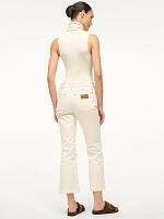 Wrangler + STAUD The Cropped Boot Jean Cream