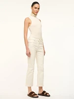 Wrangler + STAUD The Cropped Boot Jean Cream