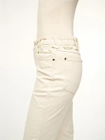 Wrangler + STAUD The Cropped Boot Jean Cream