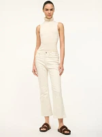 Wrangler + STAUD The Cropped Boot Jean Cream