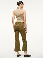 Wrangler + STAUD The Cropped Boot Jean Sergeant Green