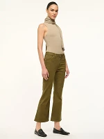 Wrangler + STAUD The Cropped Boot Jean Sergeant Green