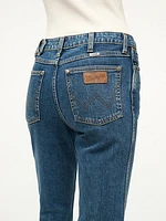 Wrangler + STAUD The Cropped Boot Jean Indigo