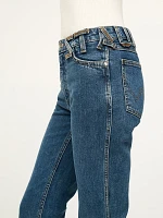 Wrangler + STAUD The Cropped Boot Jean Indigo