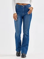 Women's Bold Boot Embroidered Jean Desert Rose