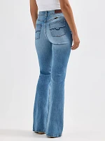 Women's Fierce Flare Embroidered Jean Freedom Blue