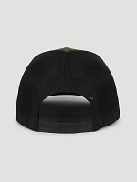 Wrangler Logo Mesh Hat in Black