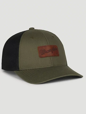 Wrangler Logo Mesh Hat in Black